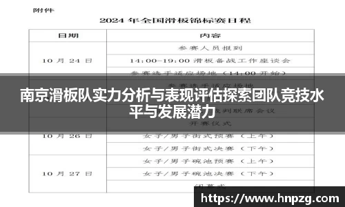 南京滑板队实力分析与表现评估探索团队竞技水平与发展潜力